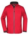 Dames Softshell jas Daiber JN1121 Rood-Zwart